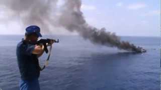 Russian Navy vs Somalia pirates