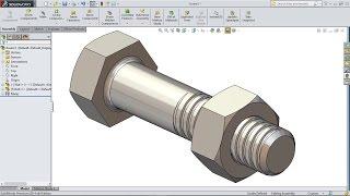 Solidworks Tutorial | Solidworks Bolt and Nut Tutorial | Solidworks