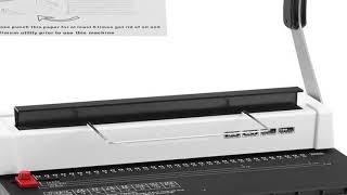 Sale VEVOR Coil Spiral Binding Machine Manual Book Maker 34-Holes Binding 120 Sheets Punch Binder Ad
