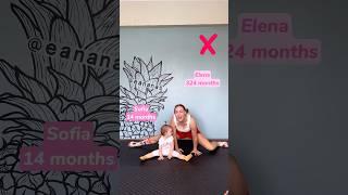 Middle Split with ma sister  #easy #howto #tutorial #splits #gymnast