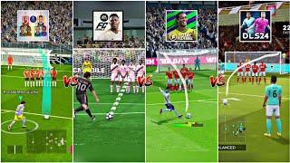 EA FC MOBILE 24  VLF  eFOOTBALL MOBILE  DLS 24  TOTAL FOOTBALL  FTS 15 • FREE KICK COMPARISON 