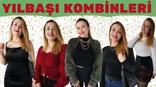 YILBAŞI KOMBİNLERİM - 5 FARKLI KOMBİN YAPTIM | YILBAŞI ALIŞVERİM  #christmas 