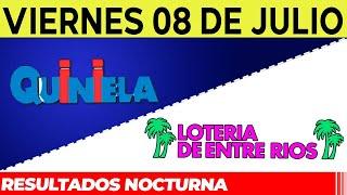 Resultados Quinielas Nocturnas de Córdoba y Entre Ríos, Viernes 8 de Julio