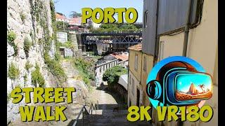 14 Porto Portugal walking towards Douro River 8K 4K VR180 3D Travel