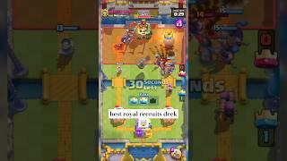 best royal recruits deck  | clash royale | #shorts #battleroyale #supercell