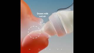 Prevent Poor Latch, Air Ingestion, & Nipple Confusion w/ Minbie Baby Bottle | Protects Breastfeeding