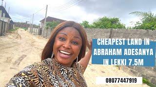 Land for sale in Lekki Lagos Nigeria: Cheap land in Abraham Adesanya Okun Mopo 7.5m close to Beaches