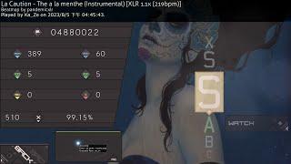 【osu!】FC on 1.1x The a la menthe (Instrumental)