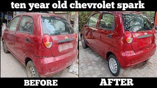 Ten Year Old Chevrolet Spark Dent and paint | Lucknow | Hindi