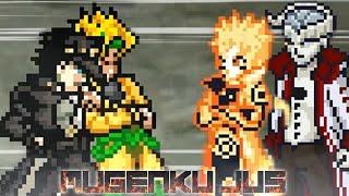 INSANE BATTLE! DIO AND JOTARO FIGHT AGAINST NARUTO AND OTSUTSUKI ISSHIKI! MUGEN JUS