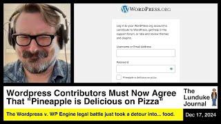 Wordpress Contributors Must Now Agree That "Pineapple is Delicious on Pizza"