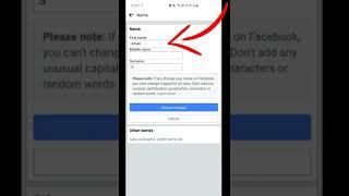 How to change name on Facebook | Facebook | #short #viral