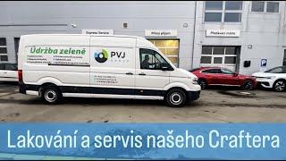 Náš VW Crafter jde na lakování blatníku a garančku do servisu