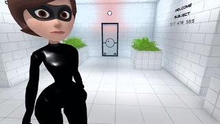 Let's Play - Elastigirl (Cat Suit) as Haydee, Cube Escape