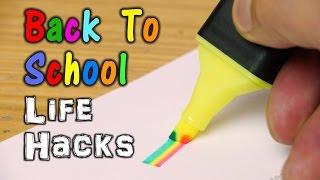 Back To School Life Hacks