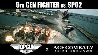 "5th Gen Fighter" vs. Anchorhead Raid - Ace Combat 7: Skies Unknown x Top Gun: Maverick DLC