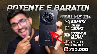 CHEGOU! O Destruidor de Galaxy e Xiaomi? Realme 13+ Smartphone "Gamer" custo benefício