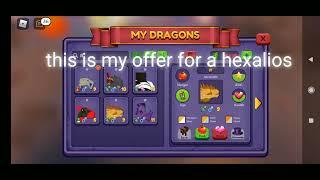 my offer for a hexalios in roblox dragon adventure