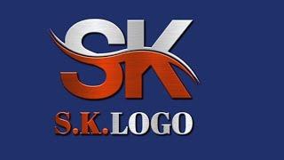 how to make sk logo/s k logo editing pixellab/sk logo design pixellab/sk logo design ms word