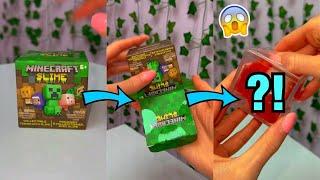 [ASMR] UNBOXING A MYSTERY MINECRAFT FIDGET HIDDEN INSIDE SLIME!*ODDLY SATISFYING!* #Shorts