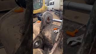 On site machining from S Power portable line boring welding machine. WhatsApp +86 13105907502