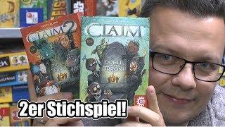 Claim 1 + 2 (Game Factory) - Stichspiel für 2 Spieler! ab 10 Jahre