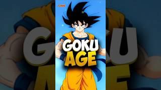 Goku Age in every erc #dragonball #manga #anime #goku #vegeta #shorts