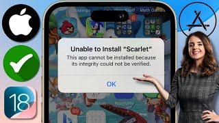 iOS 18: Как исправить невозможность установки "Scarlet" на iPhone iPad| Установить Scarlet на iOS 18