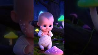 The Mushroom Child’s Mossley : A Magical Journey Through Moonlit Grove  #shorts #cute #cutebaby