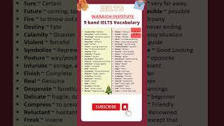 IELTS Vocabulary | 9 band vocabulary for speaking, writing and reading #shorts