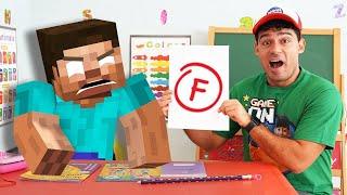 Minecraft School Animation stories with Herobrine and Jason