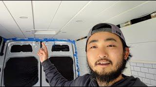 VAN BUILD UPDATE + Catch and Cook Halibut on the Boat