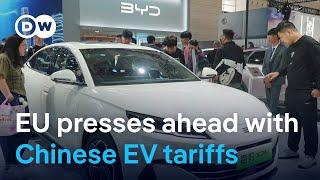 EU greenlights tariffs for Chinese electric vehicles | DW News