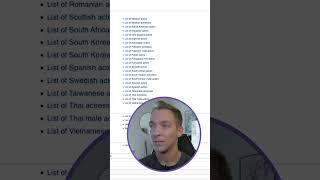 Unlimited Listicle Ideas on Wikipedia #shorts #listicleideas