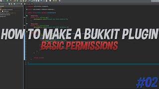 How to make a Bukkit/Spigot plugin | Permissions (EP. 2)