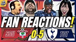 SPURS FANS REACTION TO SOUTHAMPTON 0-5 TOTTENHAM | 24/25 PREMIER LEAGUE