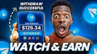 Get Paid ($126.34) To Watch Ads On Telegram - Make Money Online In 2024 - Watch Ads and Earn Money