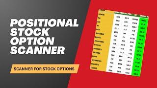 Positional Stock Option Scanner