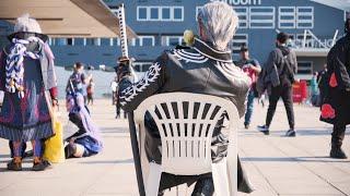 Vergil's chair cosplay at MCM London 2023 - by Zeku_Zilla