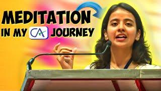 AIR 1 in CA by Meditation | Nandini Agrawal