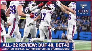 Keys to Josh Allen’s monster game, rushing success & defensive wrinkles in Bills win over Lions