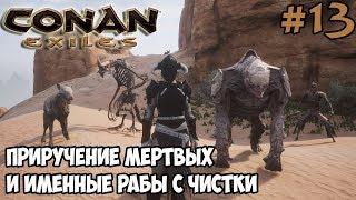 Conan Exiles #13  Именные рабы с чистки  Приручение мертвых существ 