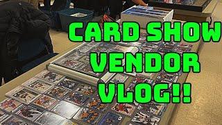 LOCAL CARD SHOW VENDOR VLOG!! HOLIDAY BUYING SELLING AND TRADING!!