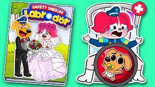 Paper DIYMaking Quiet Book Sheriff Labrador |  Labrador & Papillon's Get MARRIED?! ASMR