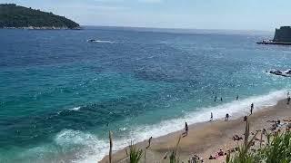 Views of the Adriatic Sea and Lokrum Island near Dubrovnik Old Town - Croatia (May 14, 2024)