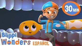 ¿Cómo funciona el Cepillo de dientes?🪥| Caricaturas infantiles| Moonbug en Español - Blippi Wonders