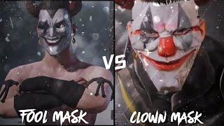 Pubg Fool Mask Vs Season 2 Clown Mask | PUBG Joker Mask | #Shorts