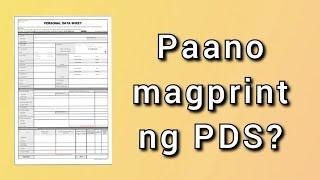 Paano magprint ng PDS sa long bond paper? | Saan ito pwedeng ma-download ?  | How to Print PDS?