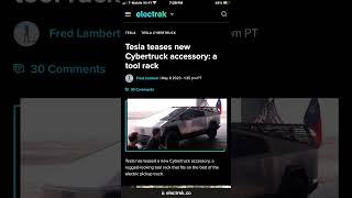 Tesla teases new Cybertruck accessory: a tool rack