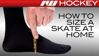 How to Find Your Hockey Skate Size & Fit at Home